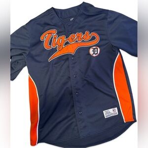 Detroit Tigers MLB Baseball Button Jersey - Men’s L - Lightly Worn